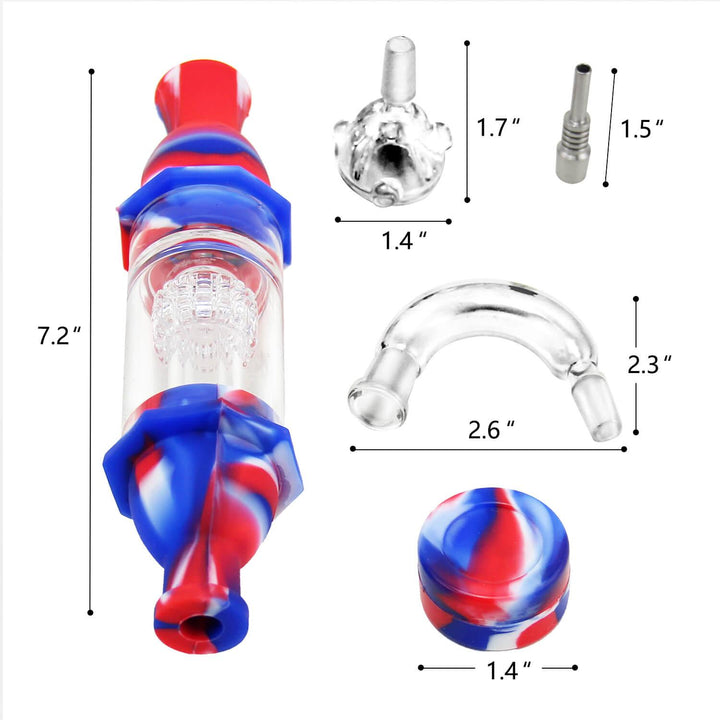 Silicone Glass Dab Straw Full Kit - PILOT DIARY
