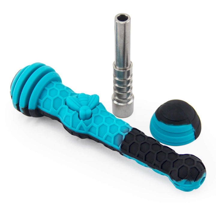 Silicone Dab Straw with Cap 6.5" - PILOT DIARY