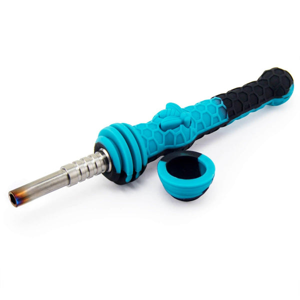 Silicone Dab Straw with Cap 6.5" - PILOT DIARY