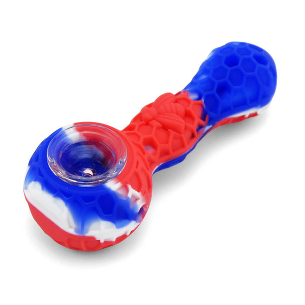 Silicone Pipe With Glass Bowl - PILOT DIARY