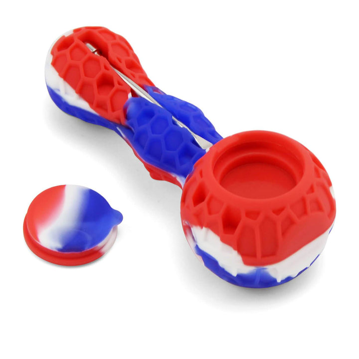 Silicone Pipe With Glass Bowl - PILOT DIARY