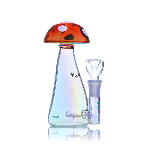 Trippy Shroom Bong 6 Inch Inline Perc by Hemper