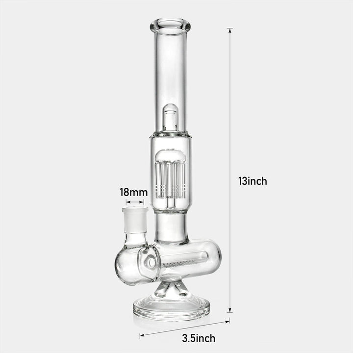 13 Inches Inline Perc to Tree Perc Water Pipe - PILOT DIARY