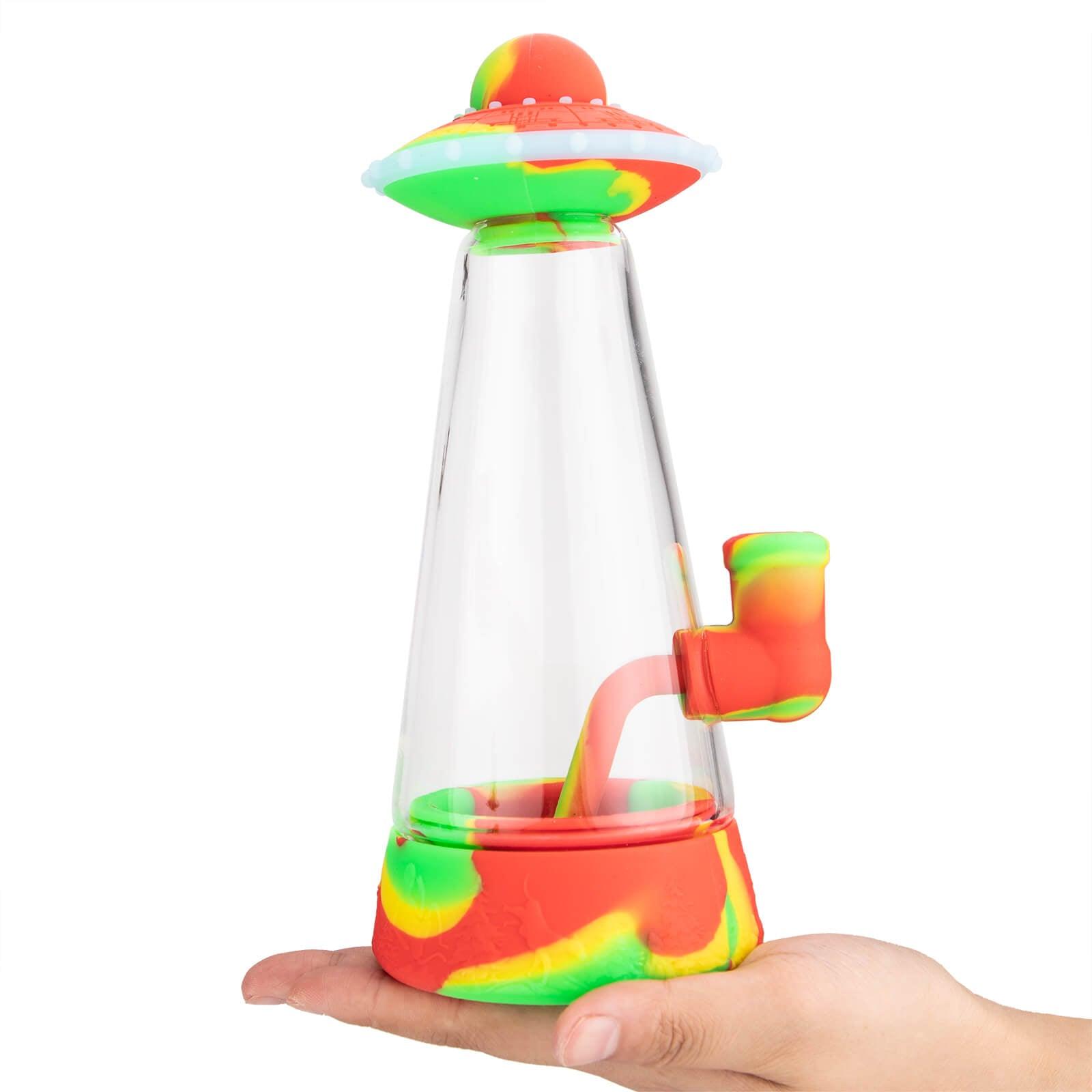 Glass Silicone UFO Bong - PILOTDIARY